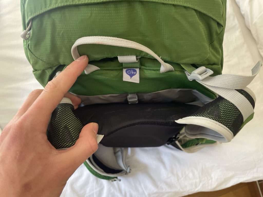 Space in the Talon 33 for a hydration bladder.